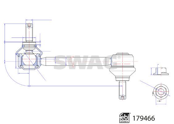 SWAG 33 10 4920 Link/Coupling Rod, stabiliser bar