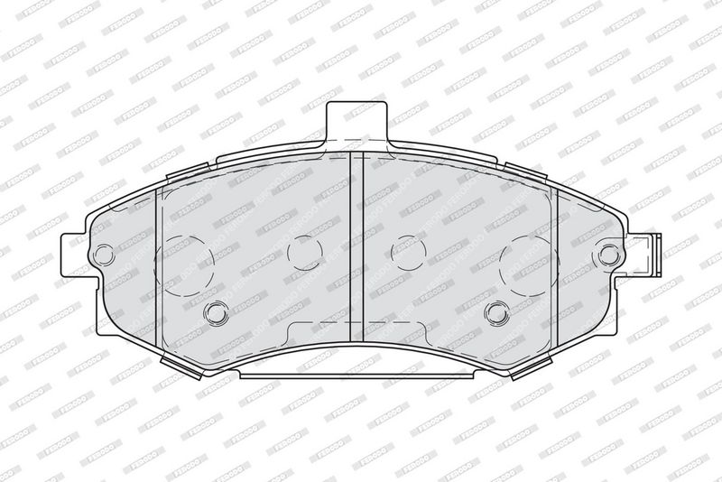 Remblokken set Voor , past: HYUNDAI ELANTRA III, MATRIX  KIA CERATO I 1.5D-2.0D 06.00-08.10