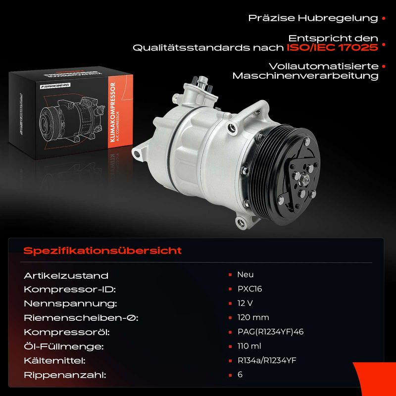 Frankberg 5481FB0048159 Compressor, air conditioning