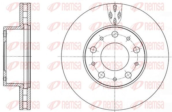 REMSA Диск тормозной передний FIAT Ducato 06-280*28 1700kg