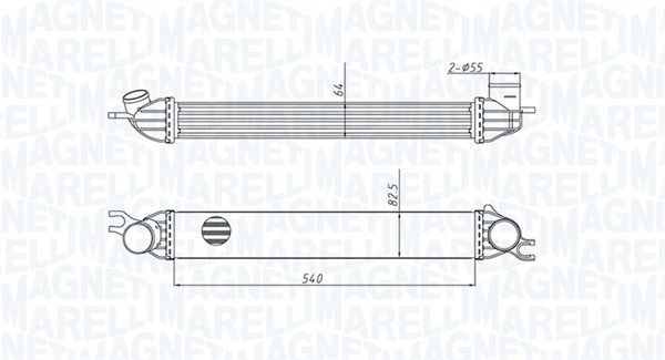 Охолоджувач наддувального повітря, Magneti Marelli 351319204290