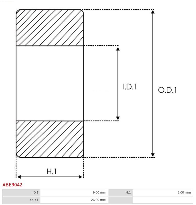 Підшипник, Auto Starter ABE9042