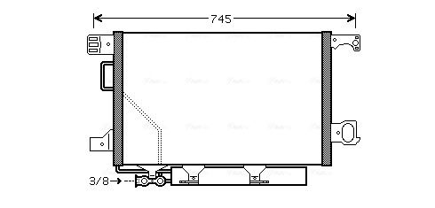 AVA QUALITY COOLING kondenzátor, klíma MSA5435D