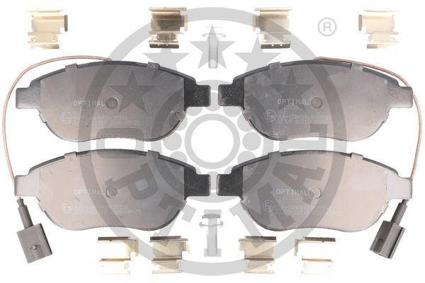 Комплект гальмівних накладок, дискове гальмо, Optimal BP-12715