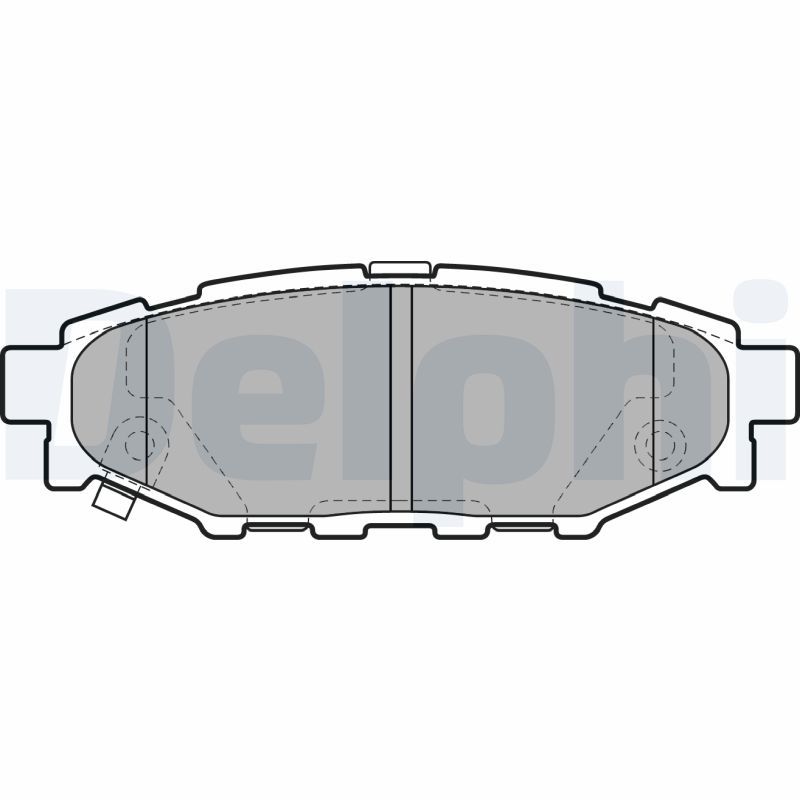 Комплект гальмівних накладок, дискове гальмо, Delphi LP1999