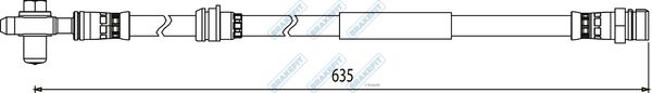 APEC Brake Hose BHO4216