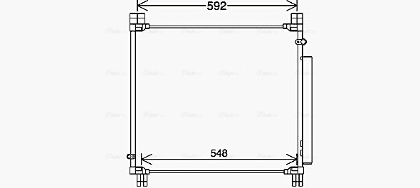 AVA QUALITY COOLING kondenzátor, klíma TO5749D