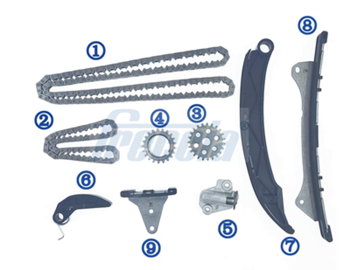 Product Sadales vārpstas piedziņas ķēdes komplekts FRECCIA TK08-1248 Image
