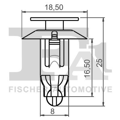 FA1 11-30016.5 Clip, trim/protection strip