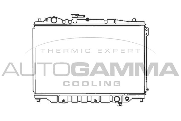 AUTOGAMMA hűtő, motorhűtés 100499