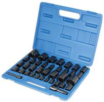 Laser Tools Impact Socket Set 3/8"D, 1/2"D 37pc