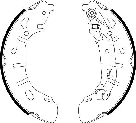 HELLA PAGID 8DB 355 022-221 Brake Shoe Set