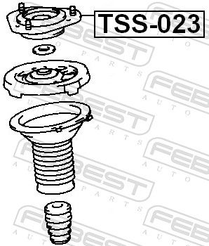 FEBEST TSS-023 Suspension Strut Support Mount