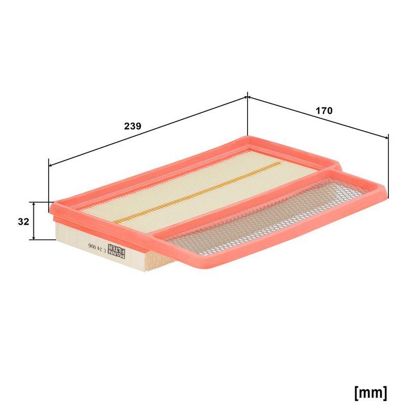 Õhufilter, MANN-FILTER C 24 006