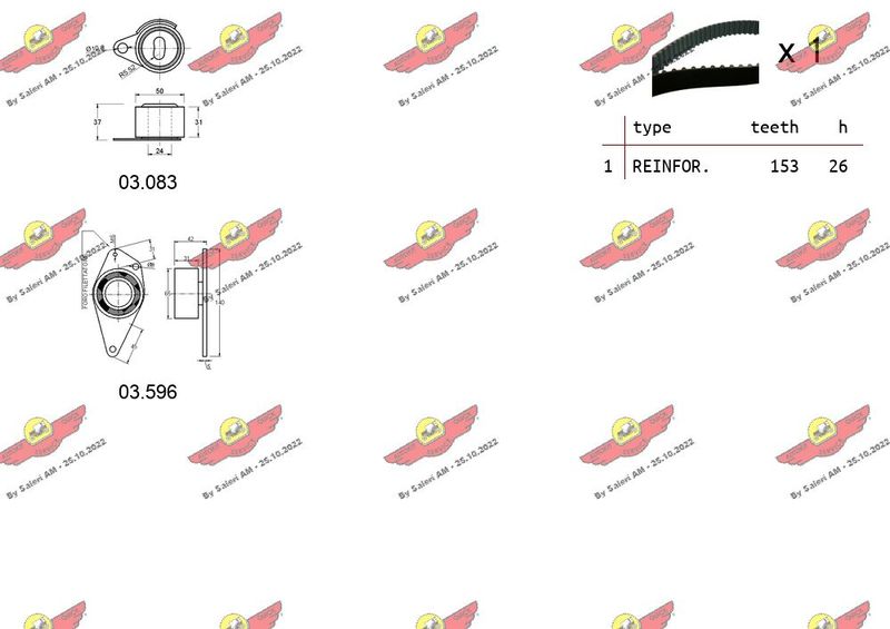 AUTOKIT 04.5323 Timing Belt Kit