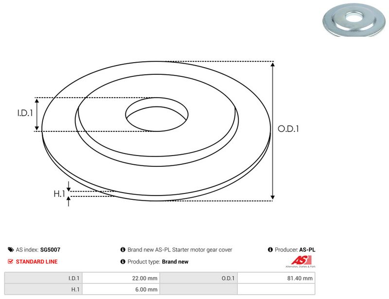 AS-PL SG5007 Repair Kit, starter