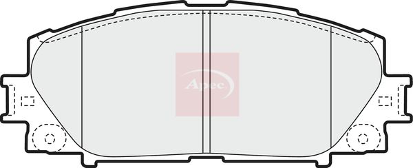 APEC Brake Pad Set, disc brake PAD1598