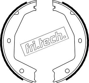 fri.tech. fékpofakészlet, rögzítőfék 1048.002