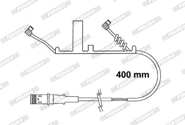 Výstražný kontakt, opotřebení obložení FAI162