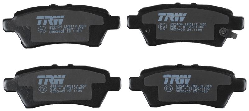 TRW GDB3405 Brake Pad Set, disc brake