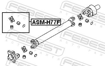 FEBEST ASM-H77F Joint, propshaft