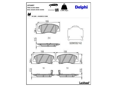 Bremžu uzliku kompl., Disku bremzes