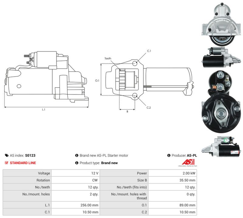 Starter, AS-PL S0123
