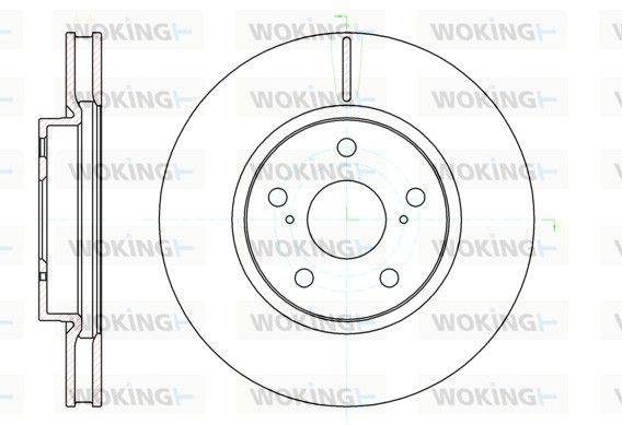 Гальмівний диск, Woking D61076.10
