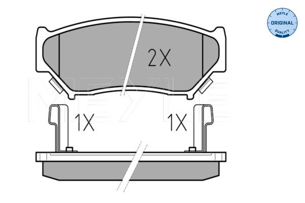 MEYLE 025 219 0715/W Brake Pad Set, disc brake
