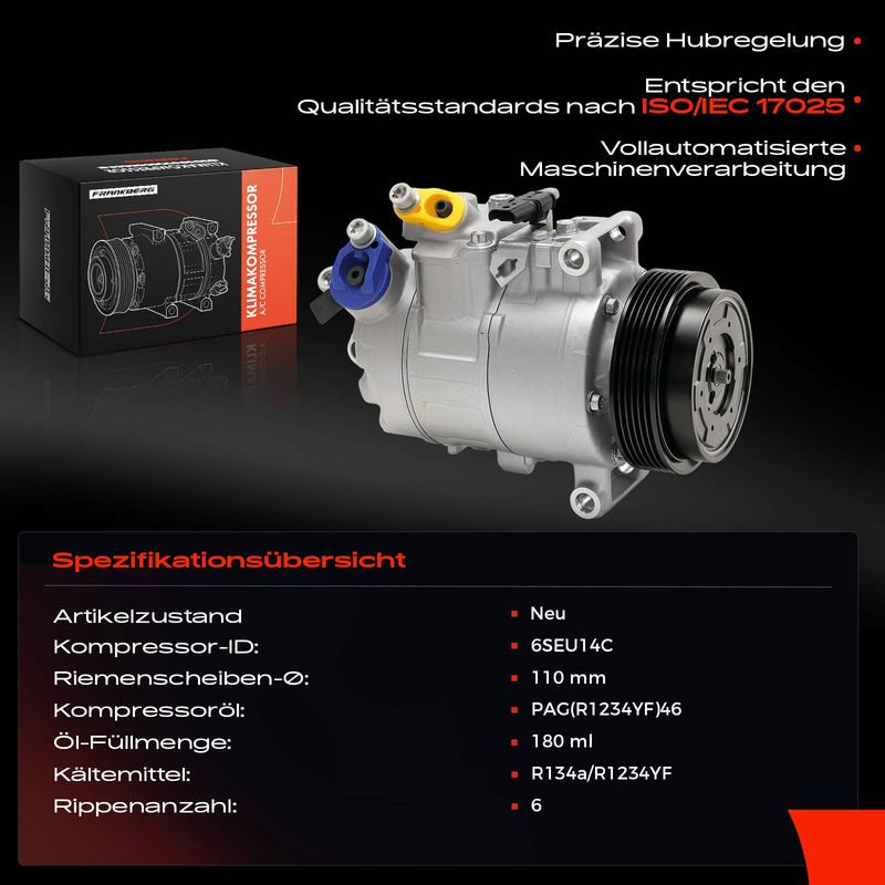 Frankberg 5481FB0048154 Compressor, air conditioning