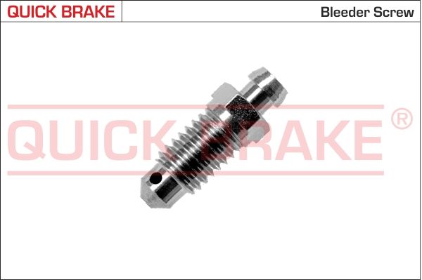 0100 QUICK BRAKE Штуцер прокачки тормозов (M8x1.258x24.5) QUICK BRAKE 0100