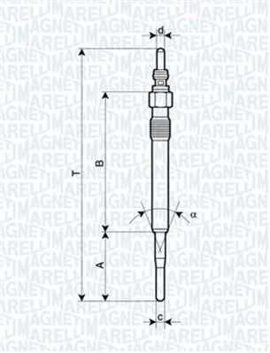 Свічка розжарювання, Magneti Marelli 062900058304