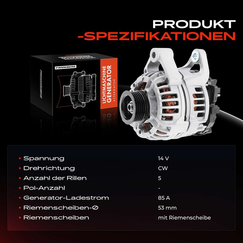 Frankberg 5481FB0001706 Alternator