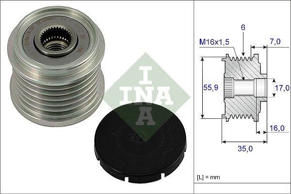 Schaeffler INA generátor szabadonfutó 535 0014 10