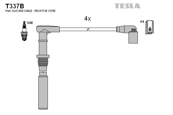 Комплект электропроводки TESLA