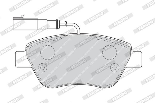 FERODO FDB1466 Brake Pad Set, disc brake