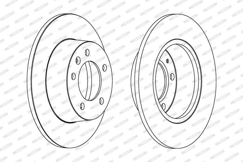 FERODO Disque de frein DDF1272