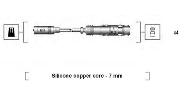 Комплект проводів високої напруги, Magneti Marelli 941175190760