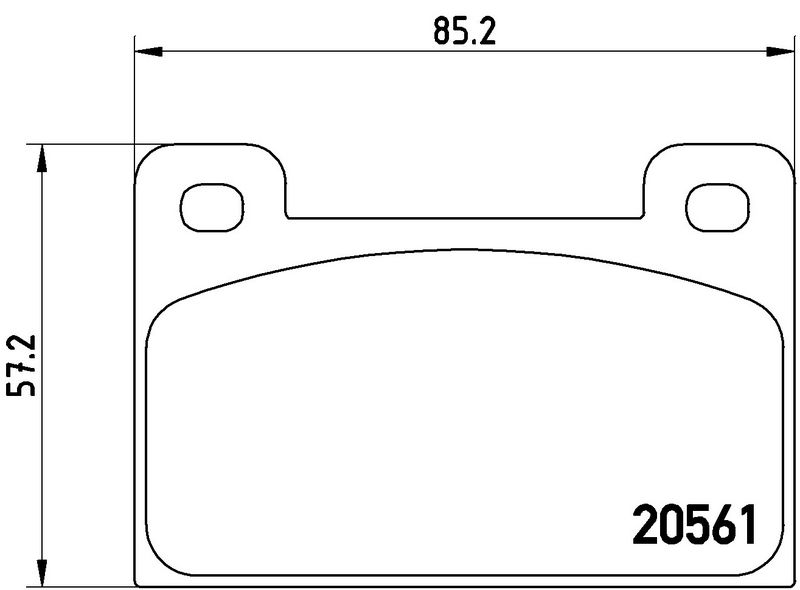 BREMBO P85006 Brake Pad Set, disc brake