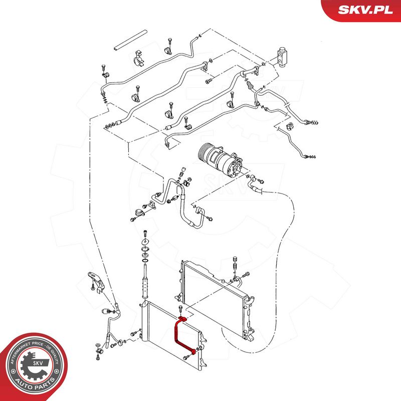 Трубопровід високого/низького тиску, кондиціонер повітря, Skv Germany 54SKV729