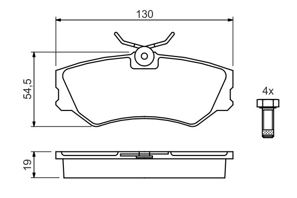 BOSCH 0 986 460 941 Brake Pad Set, disc brake