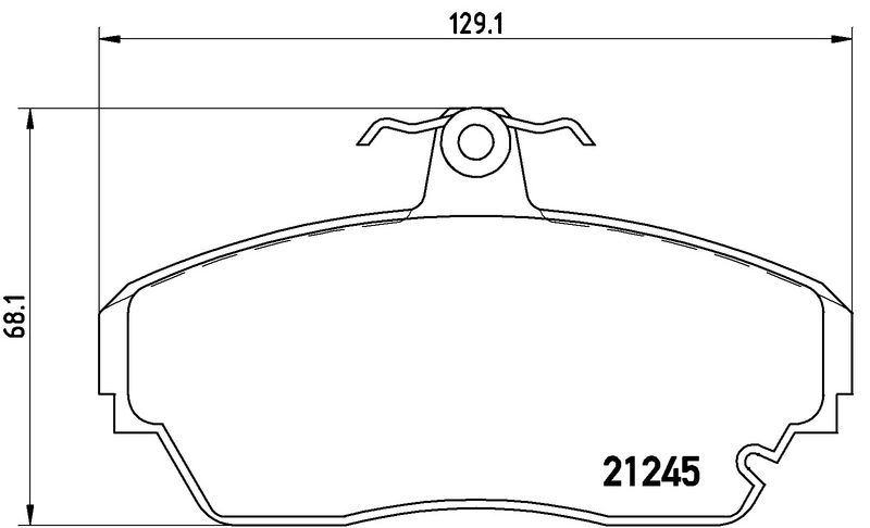 BREMBO P82001 Brake Pad Set, disc brake