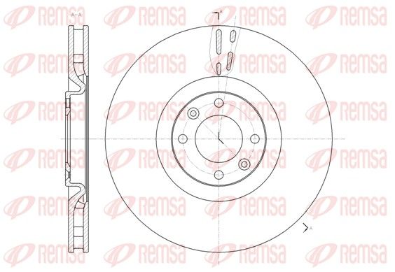 Гальмівний диск, Remsa 61470.10