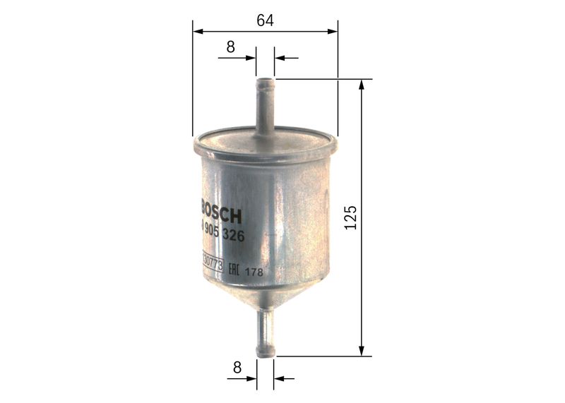 BOSCH 0 450 905 326 Fuel Filter