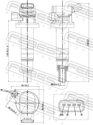 Котушка запалювання, Febest 01640-002