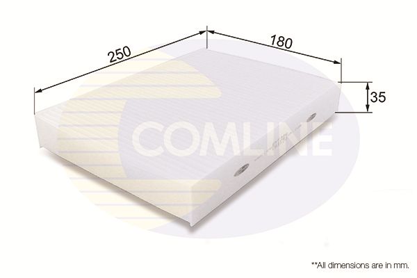 Фільтр, повітря у салоні, Comline EKF386