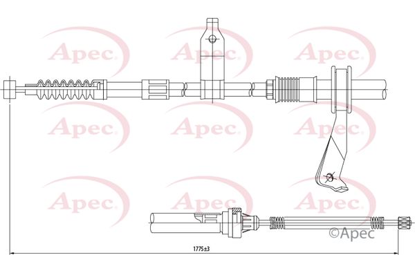APEC Cable Pull, parking brake CAB1419