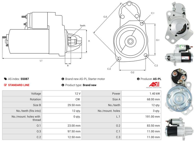 AS-PL S5087 Starter