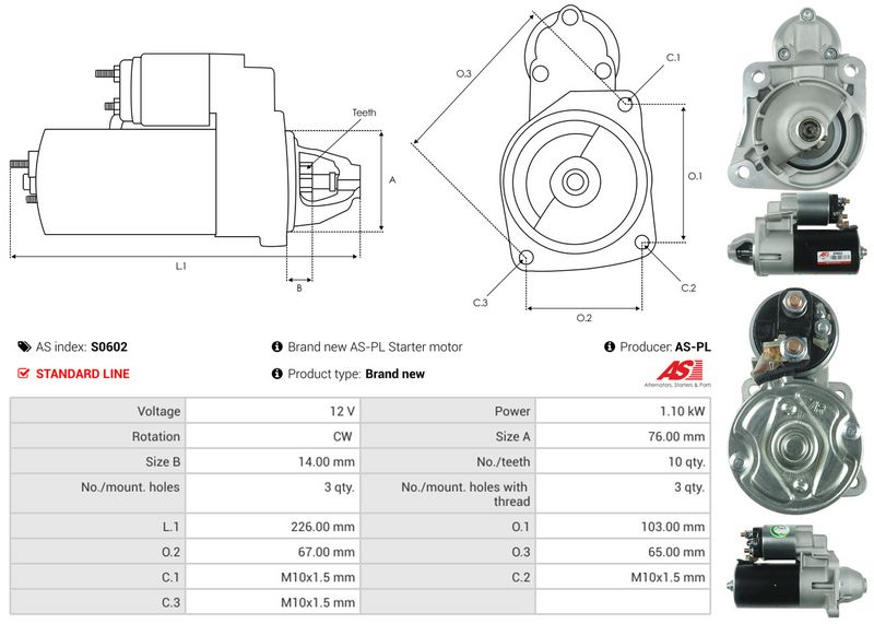 AS-PL S0602 Starter
