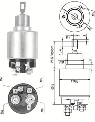 Product Ievilcējrelejs, Starteris MAGNETI MARELLI 940113050323 Image